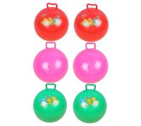 SUPVOX 6 Piezas Inflables con Mango para Juguete Educativo Seguro y Resistente Pelota Saltarina para Exterior Interior Ejercicio Equilibrio y Diversión Infantil Color Color Aleatorio