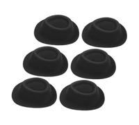 SUPVOX 6 piezas Mini Sombreros para Muñecas Sombreros Decorativos Resistentes Accesorios para Fiestas Temáticas Vaqueras y Cumpleaños Pequeño Negro