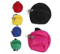 SUPVOX 6 Piezas Mochila Mini para Muñecas con Cremallera Funcional Diseño Realista Ligera y Resistente para rol y Accesorios de Casa de Muñecas