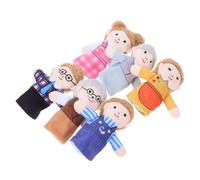 SUPVOX 6 Piezas Muñecos de Mano de Peluche para Títeres de Dedos Familiares para rol Educación Preescolar Narración de Cuentos Casa Interacción Hijos