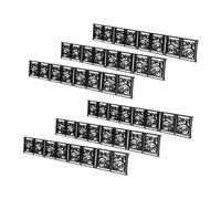 SUPVOX 6 Piezas Scale Abs Plastic Mini Fence For Table Models and Realistic European Style For DIY Miniature Landscapes and Garden Decor