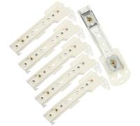 SUPVOX 6 Piezas Soportes Metálicos para Rieles de Cortina, Accesorios de Montaje para Pared, Compatibles Cortinas de Hotel y Hogar, Suministros para Instalación Fácil y Duradera