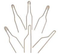 SUPVOX 6 Puntas para Pirograbado Alambre de 1 MM Juego de 6 Piezas 2 Planas Nº 2 2 Semiesféricas Nº 3 Cabezales Calefactores para Quemar Madera y Manualidades de Arte