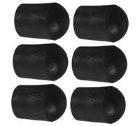 SUPVOX 6 Tapones de Goma para Punta de Clavija de Violonchelo, Protector Antideslizante de Goma Negro para Práctica y Actuaciones, Accesorios Minimalistas para Cello