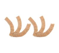 SUPVOX 6 techos de Paja en Miniatura para Hacer tú Mismo: Rollo de Paja Artificial Realista para maquetas de Casas, Jardines de Hadas, dioramas y Manualidades arquitectónicas (11,8 x 2,3 Pulgadas)