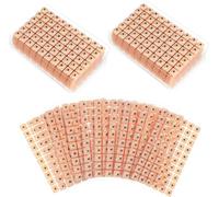 SUPVOX 600 unids Acupuncture semillas de oreja masaje de relajación sonda acupresión oído vaccaria bean auricular paster presión oídos pegatinas 10 hojas
