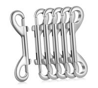 SUPVOX 6piezas Hebilla para Mascota Clips de Doble Extremo Clips para Correa de Perro de Ganchos Presión Resistentes para Cadena de Perro Ambos Extremos Unidades