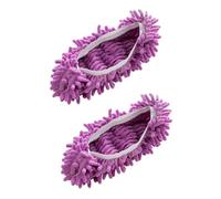 SUPVOX 6piezas Zapatillas de Mopa de Microfibra con Banda Elástica Antideslizantes y Resistentes Cubre Zapatos Reutilizables para Limpieza del Hogar Madera Cerámica y Vinilo Colores Rosa