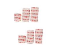 SUPVOX 6rollos Cinta De Vendaje Para Mascotas Autoadhesiva Envoltura Transpirable Para Perros y Gatos Protección Para Lesiones Para Actividades Al Aire Paquete De Mediano