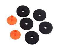 SUPVOX 7 Piezas Combinación de Fieltro para Platillos Juego de Fundas para Platillos de Fieltros de Percusión Embrague de Hi-hat Soporte