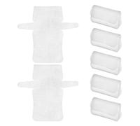 SUPVOX 7 Piezas de Malla de Plástico Blanca para Bordado Lienzo de Rejilla Resistente para Crochet y Patchwork Láminas Recortables 8X8 CM para Proyectos DIY de Bolsos y Punto de Cruz