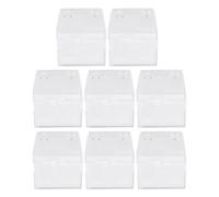 SUPVOX 8 Cajas de Almacenamiento Transparentes de Plástico Blanco para Exhibir Insectos y Objetos Pequeños, Diseño Creativo y Fácil de Usar para Familias y Amigos