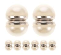 SUPVOX 8 pares de pesas magnéticas de perlas para velo - Pesas invisibles de doble cara para velo de novia, ideales para bodas al aire libre - Sujetas sin dañar el - Accesorios de boda para novias