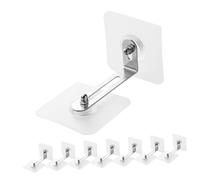 SUPVOX 8 piezas Anclajes Adhesivos Muebles sin Taladro Protección Antivuelco para Armarios Estanterías Uso Seguro Infantil Soporte Resistente y Ligero para Fijar Muebles Paredes