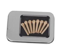 SUPVOX 8 Piezas Cuerdas De Guitarra Accesorio De Reemplazo Del Instrumento Guitarra Metalica Pasadores De Puente De Guitarra De Metal Cobre Apéndice Cabeza Redonda