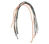 SUPVOX 8 piezas de cables para guitarra eléctrica: Cable de repuesto de 30 cm con de tela para bajo eléctrico - de colores con de tela