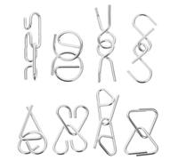 SUPVOX 8 Piezas de Desbloqueo de Metal para Desafíos de Ingenio Puzzles de y Pensamiento Crítico para para Ejercicio Mental y Desarrollo Cognitivo