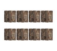 SUPVOX 8 Piezas Fondo Decorativo de Corteza de Corcho Marrón para Terrarios y Acuarios, Panel Cortable de 15x15 Cm Adecuado para Reptiles y Peces