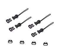SUPVOX 8 Piezas Hebilla De La Correa De La Cámara Conector Qd Anillo Triangular De Cámara Bucle Qd De Liberación Rápida Anillos Micro Individual Plástico Abs De Alta Elasticidad.