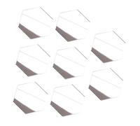 SUPVOX 8 Piezas Modelo Espejo Hexagonal Mini Decorativo para Casa de Muñecas Accesorios DIY Pared