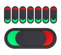 SUPVOX 8 Señales de Privacidad para Puerta Deslizante 3X7 CM Acrílico Negro Mate Reversible Indicador Ocupado/Vacante para Oficina Baño Hotel Uso Doméstico