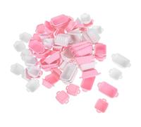 SUPVOX 80 Piezas Scale Tiny Dollhouse Grocery Bread Fruit Storage Containers For Educational Toys and Fairy Garden Decor