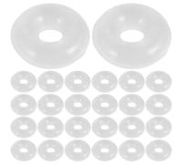 SUPVOX 80PCS Tapones De Goma De Silicona Transparentes Para Pulseras De Cadena De Serpiente, quete combinado de 80 unidades, anillos de localización antideslizantes, diámetro del agujero de 2 mm