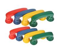 SUPVOX 8piezas Juguete Educativo Para Niño Niña Handset De Plástico Simulación Realista Prop Para Aula Comunicación Emocional y Pensamiento Lógico Incluye Pequeños y