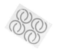 SUPVOX 8piezas Pegatinas Para Guitarra Acústica De Anillos De Boca Decorativas y Fáciles De Instalar