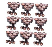 SUPVOX 90 Piezas Mini Dollhouse Cups Resin Latte Art Mugs Japanese Miniature Beverage Set For Kitchen Decoration DIY Craft Accessories