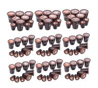 SUPVOX 90 Piezas Mini Resin Cups Set Dollhouse Kitchen Accessories Detailed Latte Art Mugs Tiny Japanese Style Ornaments For Micro Landscape and DIY Craft Displays