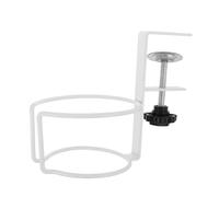 SUPVOX Abrazadera para Portavasos de Escritorio Ajustable en Color Claro, Soporte Lateral Profundo para Bebidas, Organizador de Mesa para Oficina, Montaje Seguro Antideslizante,