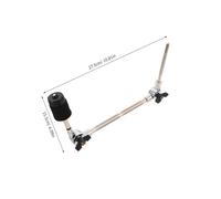 SUPVOX Abrazadera para Rack de Batería Multifuncional Soporte Metálico para Platillos y Cowbell Extensión y Resistente para Kit de Percusión Profesional