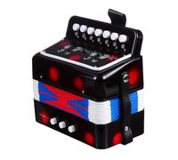 SUPVOX Acordeón Mini para Niños Negro, Instrumento Musical Educativo para Principiantes, Hecho de Abs Duradero, Portátil y Ligero, Adecuado para Estudiantes y Desarrollo Musical Infantil