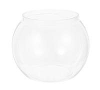 SUPVOX Acuario pequeño, Redondo y Transparente, Ideal para Peces, Tortugas, Reptiles y cría de Peces Dorados y bettas. Medidas: 28 x 28 x 25 cm.