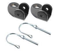 SUPVOX Adaptador Acoplador De Remolque para Bicicleta 90 Grados Acero Resistente Negro, 2 Juegos Accesorios para Acoplar Remolque Infantil y Mascota, Conexión Segura para Ciclismo y Transporte