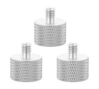 SUPVOX Adaptador de Montaje Rosca 5/8 a 1/4 para Micrófono y Trípode, Tornillos Metálicos Plateados 3 Piezas, Accesorios para Soporte de Micrófono Profesional y Equipo de Grabación