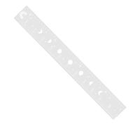 SUPVOX Adhesivo de Pared Altura de Espejo para Habitación Infantil, Tabla de Crecimiento de Madera Plata Niña, Decoración Funcional para Registrar Desarrollo