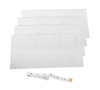 SUPVOX Adhesivo de Pared de Altura para Bebés Tabla de Crecimiento Moderna de Espejo Pegatina Adhesiva sin Marco para Medir Altura Dormitorio Infantil Transparente y Removible