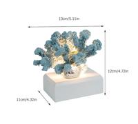 SUPVOX Adorno de Coral de Resina Simulado Mediterráneo, Decoración de Escritorio para Hogar y Oficina, Figura Decorativa de 1 Pieza en Color Aleatorio sin Batería,