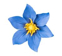 SUPVOX Adorno de Pared Clemátide 3d de Cerámica Azul, Decoración Floral para Exteriores E Interiores, Pieza Única para Jardín, Patio, Sala y Oficina, Estatua Floral Decorativa Resistente