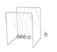 SUPVOX Adorno Newton Cuadrado de Acero Inoxidable para Escritorio Herramienta de Experimento Dinámico Modelo de Péndulo para Enseñanza y Decoración de Oficina y Hogar Mediano