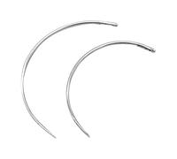 SUPVOX Agujas Curvas Tipo C Para Coser Cuero a Mano 50 Piezas Con Ojo Grande Agujas Gruesas Curvas Para Proyectos De Costura Y Reparación De Tapicería