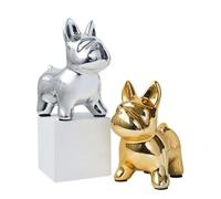 SUPVOX Alcancía de Cerámica en Forma de Perro Dorado para Ahorrar Dinero y Adorno de Escritorio Adecuado Regalos