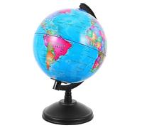 SUPVOX Alcancía Decoración de PVC Forma de Globo Terráqueo para Escritorio Creativa Varios Estilos y Ahorro de Monedas Varios Estilos Adecuado para Dormitorio y Oficina