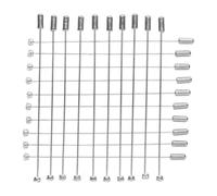 SUPVOX Alfileres de Metal con Incrustación de Gemas, 20 Piezas de 95 Mm, Imperdibles para Sombreros, Trajes y Bufandas, Pasador Largo con Ojo Seguro para Manualidades y Accesorios