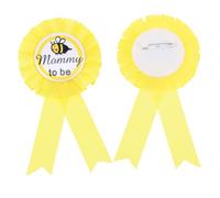 SUPVOX Alfileres para Revelar el Género para Nuevos Padres, Accesorio de Celebración Decorativo en Papel Amarillo, 2 Piezas para Fiestas de Nacimiento y Luna Llena