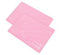 SUPVOX Alfombrilla de Corte Autocurativa Doble Cara A5, Tapete para Manualidades y Costura, Color Rosa, 2 Unidades para Scrapbooking, Tallado y Proyectos de Bricolaje