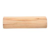 SUPVOX Almohada De Madera para Sauna, Almohada Cervical De Madera, ErgonóMica para Cuello, Redonda para Aliviar Dolor De Cervicales, Beige, 30x10x7cm