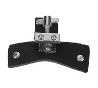 SUPVOX Almohadilla de Cuero Negra para Batería Pequeña, Pad Amortiguador de Silencio para Práctica de Tambores, Alfombrilla Antiruido para Instrumentos de Percusión